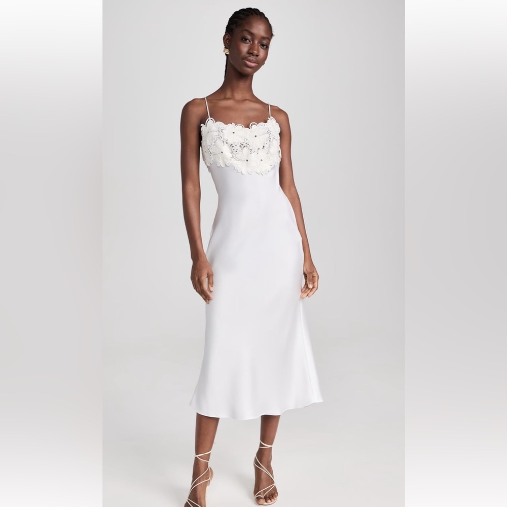 Ramy Brook White Embellished Bridal Gown